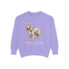 sussex-spaniel-sweatshirt-latin-violet-1 Sussex Spaniel Latin Sweatshirt, Violet, front view