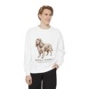 sussex-spaniel-sweatshirt-latin-white-person-1-front-1 Sussex Spaniel Latin Sweatshirt, White, person 1 front