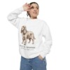 sussex-spaniel-sweatshirt-latin-white-person-2-context-1 Sussex Spaniel Latin Sweatshirt, White, person 2 context