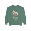 Sussex Spaniel Mom Sweatshirt, Light Green, front view