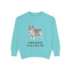Swedish Vallhund Sweatshirt, Chalky Mint, front view