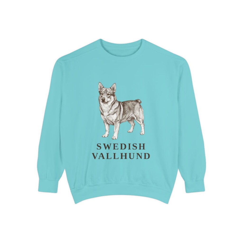 Swedish Vallhund Sweatshirt, Chalky Mint, front view