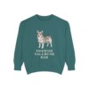swedish-vallhund-sweatshirt-dad-blue-spruce Swedish Vallhund Dad Sweatshirt, Blue Spruce, front view