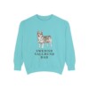swedish-vallhund-sweatshirt-dad-chalky-mint Swedish Vallhund Dad Sweatshirt, Chalky Mint, front view