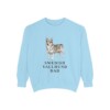 swedish-vallhund-sweatshirt-dad-chambray Swedish Vallhund Dad Sweatshirt, Chambray, front view