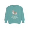 swedish-vallhund-sweatshirt-dad-seafoam Swedish Vallhund Dad Sweatshirt, Seafoam, front view