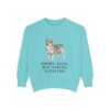 swedish-vallhund-sweatshirt-humor-chalky-mint Swedish Vallhund Humor Sweatshirt, Chalky Mint, front view
