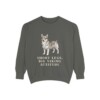 swedish-vallhund-sweatshirt-humor-pepper Swedish Vallhund Humor Sweatshirt, Pepper, front view