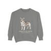 Swedish Vallhund Latin Sweatshirt, Grey, front view