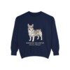 Swedish Vallhund Latin Sweatshirt, True Navy, front view
