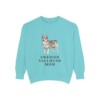 Swedish Vallhund Mom Sweatshirt, Chalky Mint, front view