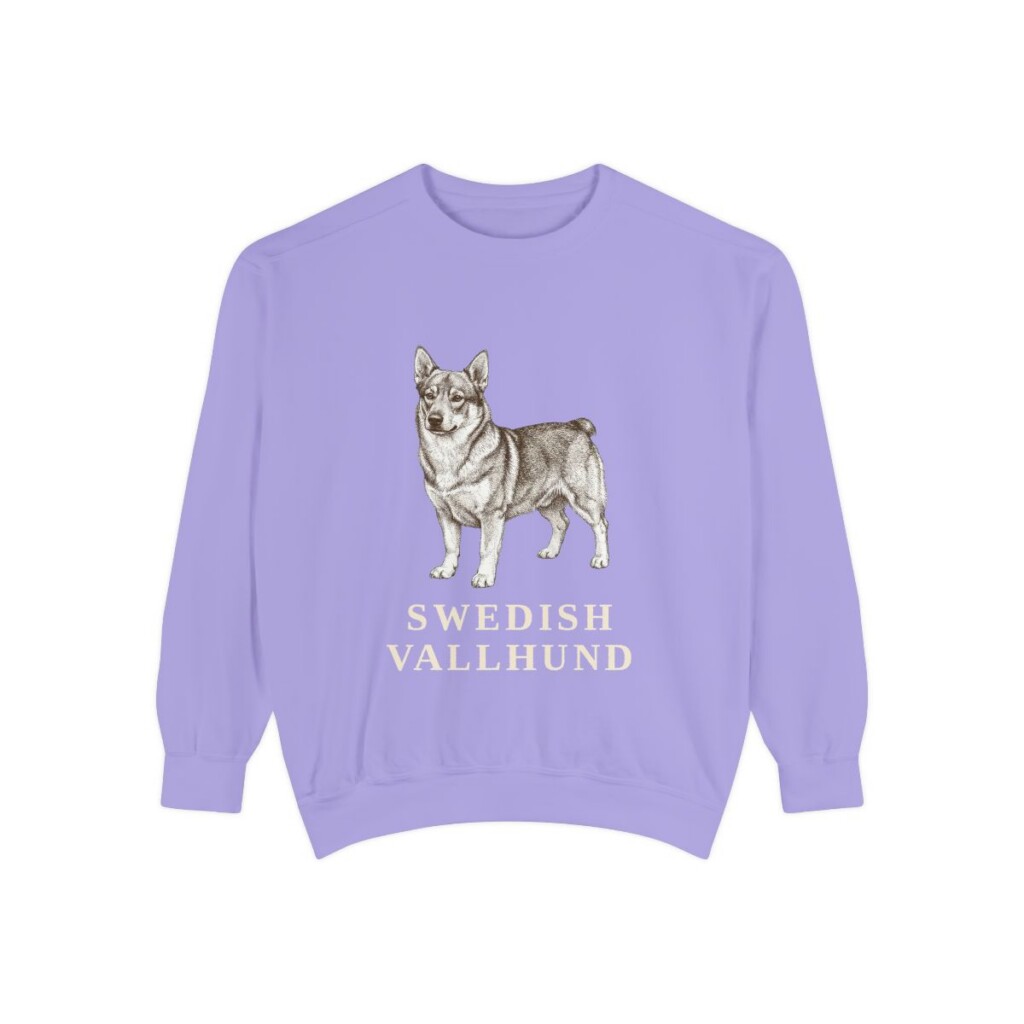 Swedish Vallhund Sweatshirt, Violet, front view
