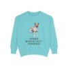 Teddy Roosevelt Terrier Sweatshirt, Chalky Mint, front view
