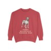 teddy-roosevelt-terrier-sweatshirt-dad-crimson Teddy Roosevelt Terrier Dad Sweatshirt, Crimson, front view