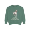 teddy-roosevelt-terrier-sweatshirt-dad-light-green Teddy Roosevelt Terrier Dad Sweatshirt, Light Green, front view