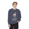 Teddy Roosevelt Terrier Sweatshirt, Denim, person 1 front