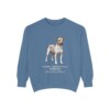 Teddy Roosevelt Terrier Latin Sweatshirt, Blue Jean, front view