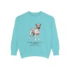 Teddy Roosevelt Terrier Latin Sweatshirt, Chalky Mint, front view