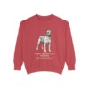 Teddy Roosevelt Terrier Latin Sweatshirt, Crimson, front view