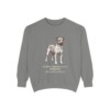 Teddy Roosevelt Terrier Latin Sweatshirt, Grey, front view