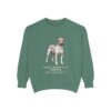 Teddy Roosevelt Terrier Latin Sweatshirt, Light Green, front view