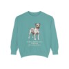 Teddy Roosevelt Terrier Latin Sweatshirt, Seafoam, front view