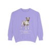 Teddy Roosevelt Terrier Latin Sweatshirt, Violet, front view