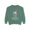 Teddy Roosevelt Terrier Sweatshirt, Light Green, front view