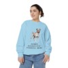 Teddy Roosevelt Terrier Mom Sweatshirt, Chambray, person 2 front