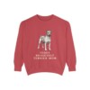 Teddy Roosevelt Terrier Mom Sweatshirt, Crimson, front view