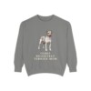 Teddy Roosevelt Terrier Mom Sweatshirt, Grey, front view