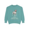 Teddy Roosevelt Terrier Mom Sweatshirt, Seafoam, front view