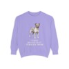 Teddy Roosevelt Terrier Mom Sweatshirt, Violet, front view