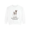 Teddy Roosevelt Terrier Sweatshirt, White, front view