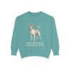 Tenterfield Terrier Dad Sweatshirt, Seafoam, front view