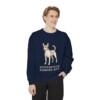 Tenterfield Terrier Dad Sweatshirt, True Navy, person 1 front