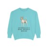 Tenterfield Terrier Humor Sweatshirt, Chalky Mint, front view