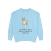 Tenterfield Terrier Humor Sweatshirt, Chambray, front view