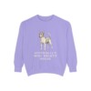 Tenterfield Terrier Humor Sweatshirt, Violet, front view
