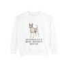 Tenterfield Terrier Humor Sweatshirt, White, front view