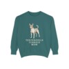Tenterfield Terrier Mom Sweatshirt, Blue Spruce, front view