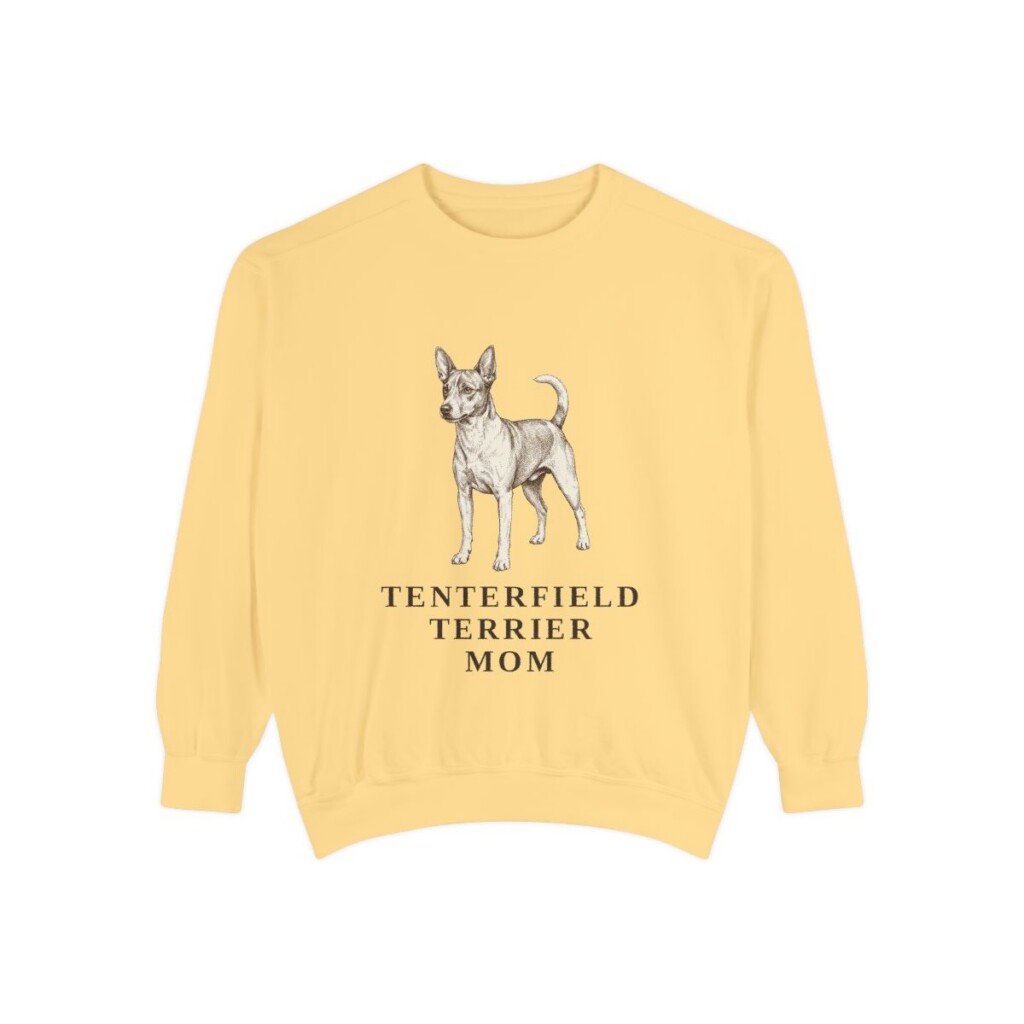 Tenterfield Terrier Mom Sweatshirt, Butter, front view