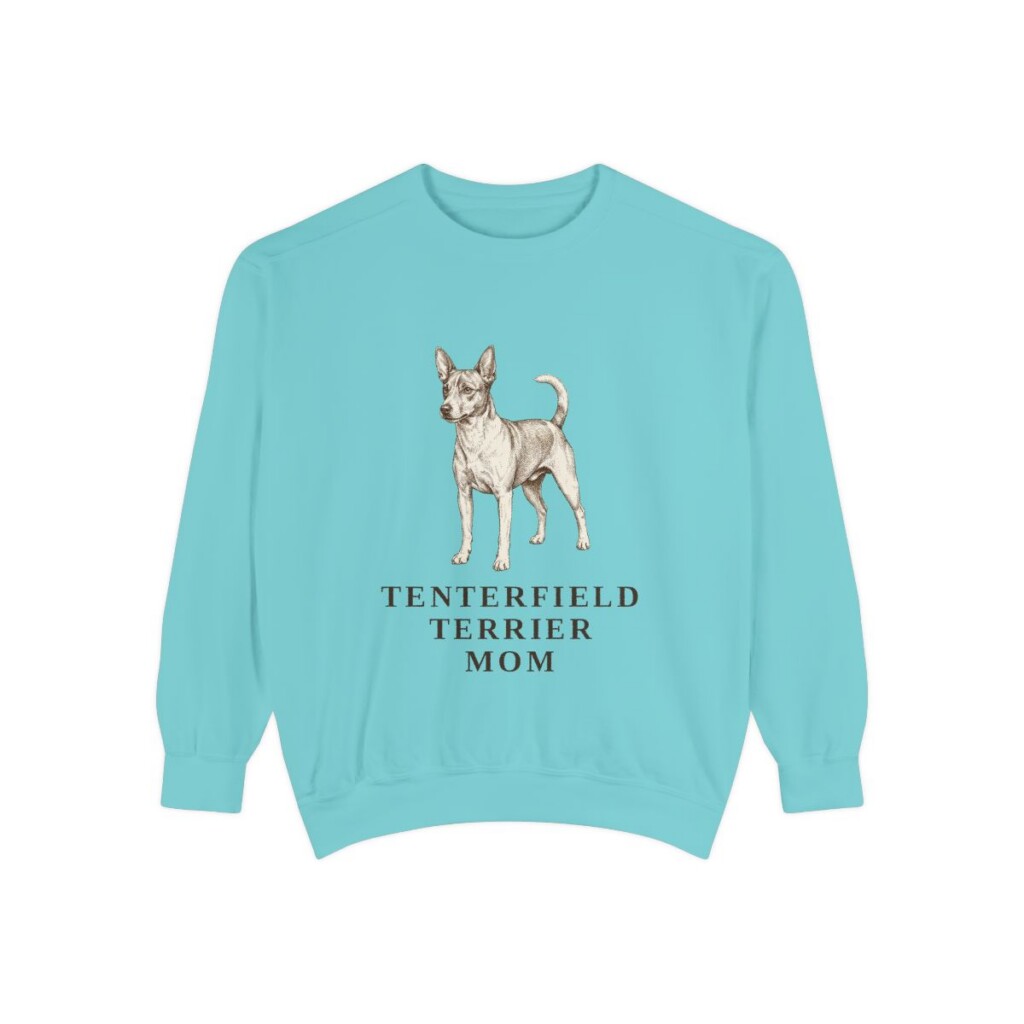 Tenterfield Terrier Mom Sweatshirt, Chalky Mint, front view