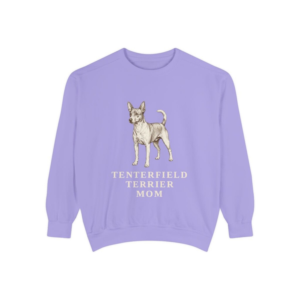 Tenterfield Terrier Mom Sweatshirt, Violet, front view