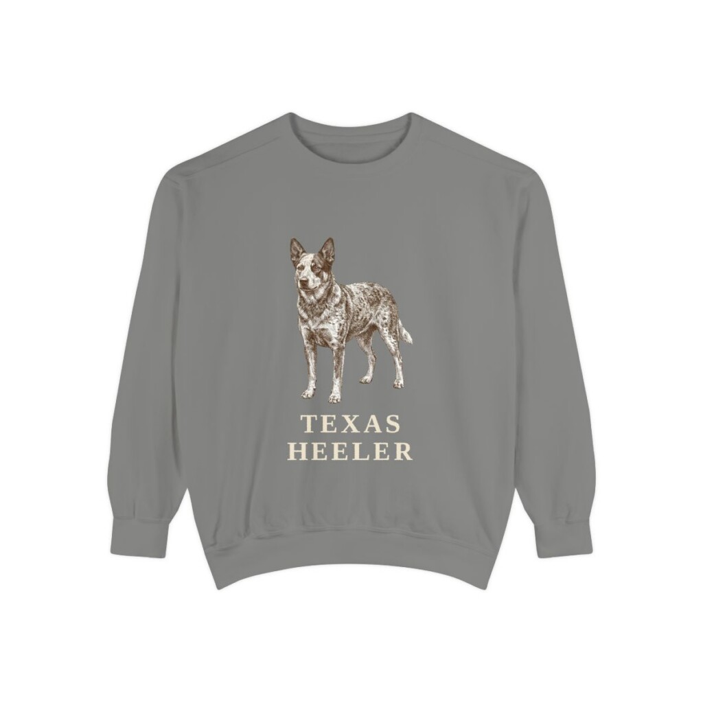 Texas Heeler Sweatshirt, Grey, front view