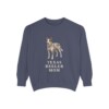texas-heeler-sweatshirt-mom-denim Texas Heeler Mom Sweatshirt, Denim, front view