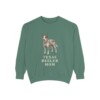 texas-heeler-sweatshirt-mom-light-green Texas Heeler Mom Sweatshirt, Light Green, front view