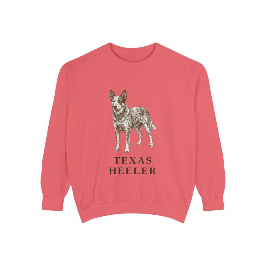 Texas Heeler Sweatshirt, Watermelon, front view