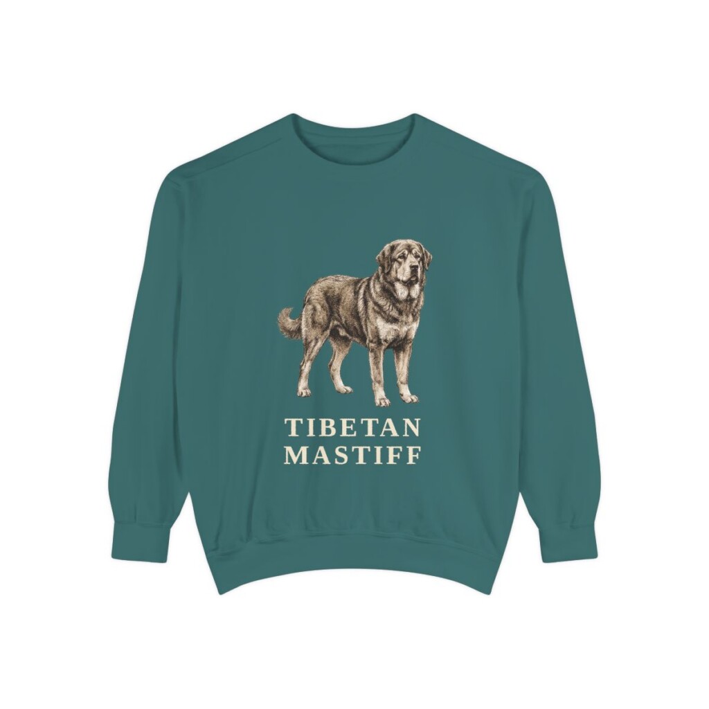 Tibetan Mastiff Sweatshirt, Blue Spruce, front view