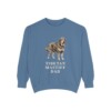 Tibetan Mastiff Dad Sweatshirt, Blue Jean, front view
